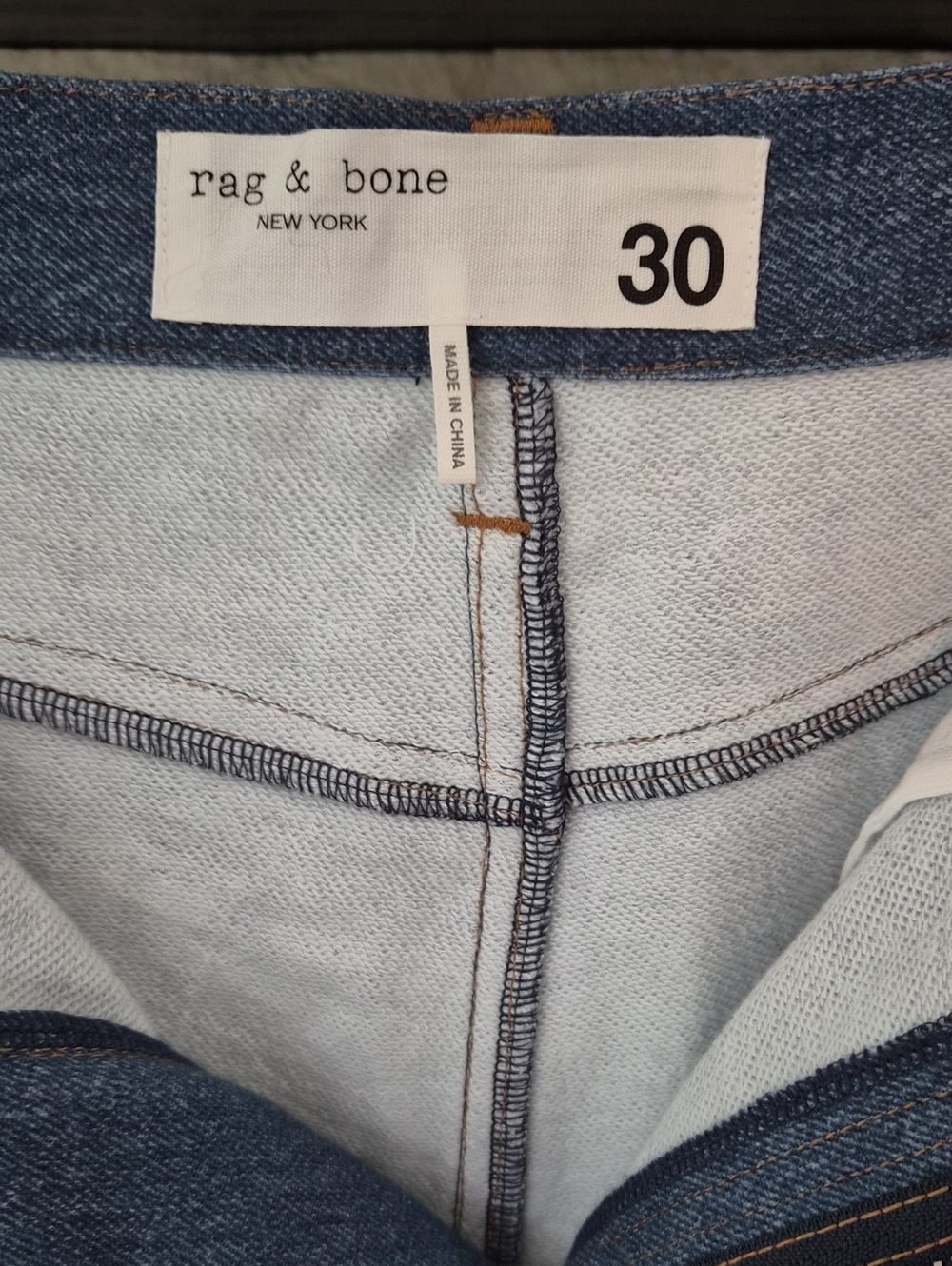Rag & Bone Miramar Sofie Wide Leg Pants Cotton Terry Jeans Size 30 - Picture 7 of 7